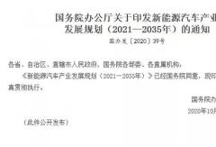 《新能源汽車產(chǎn)業(yè)發(fā)展規(guī)劃（2021~2035年）》發(fā)布，氫能源被重要提及